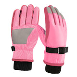Maxbell Kids Winter Gloves Thick Keep Hand Warm Ski Gloves for Children Water Sports Pink