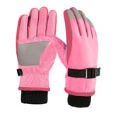 Maxbell Kids Winter Gloves Thick Keep Hand Warm Ski Gloves for Children Water Sports Pink