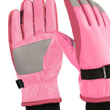 Maxbell Kids Winter Gloves Thick Keep Hand Warm Ski Gloves for Children Water Sports Pink