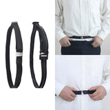 Maxbell 6xShirt Stay Belt Women Men Elastic Non Slip Wrinkle Resistance Band Belt Thickened Buckle