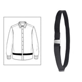Maxbell 6xShirt Stay Belt Women Men Elastic Non Slip Wrinkle Resistance Band Belt Thickened Buckle