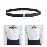 Maxbell 6xShirt Stay Belt Women Men Elastic Non Slip Wrinkle Resistance Band Belt Thickened Buckle