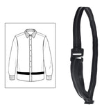 Maxbell 6xShirt Stay Belt Women Men Elastic Non Slip Wrinkle Resistance Band Belt with Anti Slip Glue