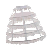Maxbell 2xCage Hoop Skirt Petticoat Crinoline Underskirt Pannier for Gown Prom Wedding