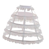 Maxbell 2xCage Hoop Skirt Petticoat Crinoline Underskirt Pannier for Gown Prom Wedding