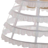 Maxbell 2xCage Hoop Skirt Petticoat Crinoline Underskirt Pannier for Gown Prom Wedding