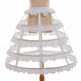 Maxbell 2xCage Hoop Skirt Petticoat Crinoline Underskirt Pannier for Gown Prom Wedding