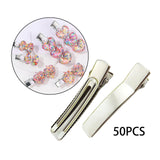 Maxbell 2x50 Pieces Alligator Hair Clips Flat Hair Styling Accessories or DIY Projects