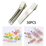 Maxbell 3x50 Pieces Alligator Hair Clips Flat Hair Styling Accessories or DIY Projects