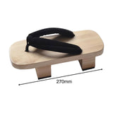 Maxbell 3xJapanese Wooden Clogs Shoes Trendy for Stage Performance Apartment Carnivals 44