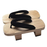 Maxbell 3xJapanese Wooden Clogs Shoes Trendy for Stage Performance Apartment Carnivals 44