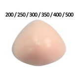 Maxbell 5xSilicone Breast Form Prosthesis Chest Enhance Breathable Shemale Fake Breast 200g 14x12x4.5cm Pale Pink