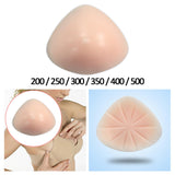 Maxbell 4xSilicone Breast Form Prosthesis Chest Enhance Breathable Shemale Fake Breast 200g 14x12x4.5cm Pale Pink