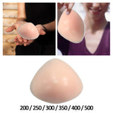 Maxbell 3xSilicone Breast Form Prosthesis Chest Enhance Breathable Shemale Fake Breast 200g 14x12x4.5cm Pale Pink