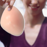 Maxbell 5xSilicone Breast Form Prosthesis Chest Enhance Breathable Shemale Fake Breast 200g 14x12x4.5cm Pale Pink