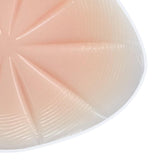 Maxbell 2xSilicone Breast Form Prosthesis Chest Enhance Breathable Shemale Fake Breast 200g 14x12x4.5cm Pale Pink