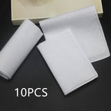Maxbell 2x10 Pieces Pure White Handkerchiefs White Hankies for Handmade Dyeing Crafts