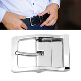 Maxbell 3xAlloy Belt Buckle Single Prong Belt Accessories High Quality Pin Belt Buckle Silver