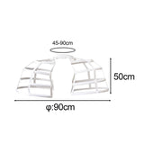 Maxbell 2xHoop Skirt Bilateral Petticoat Crinoline Underskirt Pannier for Gown Wedding