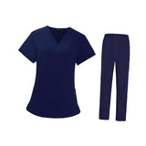 Maxbell Scrubs Set Work Uniforms for Woman Top and Pants Scrub Kit for Female Sturdy Size M