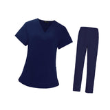 Maxbell Scrubs Set Work Uniforms for Woman Top and Pants Scrub Kit for Female Sturdy Size M