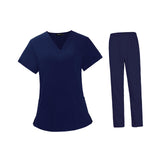 Maxbell Scrubs Set Work Uniforms for Woman Top and Pants Scrub Kit for Female Sturdy Size M