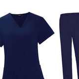 Maxbell Scrubs Set Work Uniforms for Woman Top and Pants Scrub Kit for Female Sturdy Size M