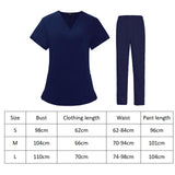Maxbell Scrubs Set Work Uniforms for Woman Top and Pants Scrub Kit for Female Sturdy Size M