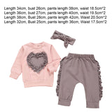 Maxbell Infant Outfit Trousers Fall Winter Outfits Long Sleeve Tops Girl Clothes 100cm
