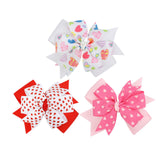 Maxbell Valentines Bows Hair Clips Barrette Bow Headband for Ceremony Party Birthday red