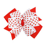 Maxbell Valentines Bows Hair Clips Barrette Bow Headband for Ceremony Party Birthday red