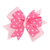 Maxbell Valentines Bows Hair Clips Barrette Bow Headband for Ceremony Party Birthday pink