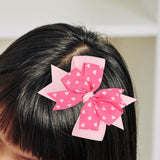 Maxbell Valentines Bows Hair Clips Barrette Bow Headband for Ceremony Party Birthday pink