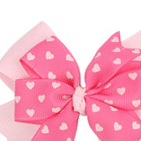 Maxbell Valentines Bows Hair Clips Barrette Bow Headband for Ceremony Party Birthday pink