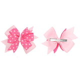 Maxbell Valentines Bows Hair Clips Barrette Bow Headband for Ceremony Party Birthday pink