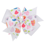 Maxbell Valentines Bows Hair Clips Barrette Bow Headband for Ceremony Party Birthday white