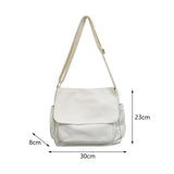 Bag Wtih Side Bag Adjustable Casual Bag for Camping Utility Travel White