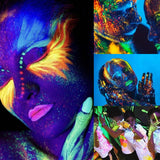 Maxbell 3xBody Painting Washable Face Paint for Festivals Adults Child Club Activities Style A