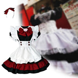 Maxbell 2xFrench Maids Costume Headwear Sets with Apron Womens Dress Fancy Dress