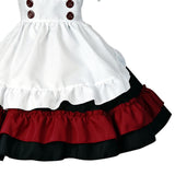 Maxbell 2xFrench Maids Costume Headwear Sets with Apron Womens Dress Fancy Dress