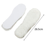 Maxbell 2xWool Insoles Inserts for Women Men Fleece Insoles for Slippers Boots Outdoor 43 26.5cm