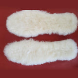 Maxbell 2xWool Insoles Inserts for Women Men Fleece Insoles for Slippers Boots Outdoor 43 26.5cm