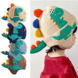 Maxbell Cute Dinosaur Ear Knitted Hat Skiing Hat Beanie for Kids Toddlers Boys Girls A
