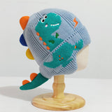 Maxbell Cute Dinosaur Ear Knitted Hat Skiing Hat Beanie for Kids Toddlers Boys Girls C