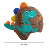 Maxbell Cute Dinosaur Ear Knitted Hat Skiing Hat Beanie for Kids Toddlers Boys Girls D