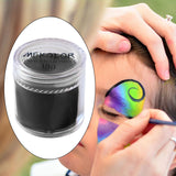 Maxbell 2xFace Body Paint Professional Face Paint Pigment for Halloween Cosmetic Party Black