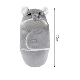 Maxbell Newborn Baby Swaddle Blanket Child Nice Gift Stylish Newborn Swaddle Blanket Gray 70cm