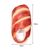 Maxbell 2xPlush Bread Hat Creative Cute Lovely Bread Cap for Party Holiday Fancy Dress