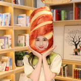 Maxbell 4xPlush Bread Hat Creative Cute Lovely Bread Cap for Party Holiday Fancy Dress