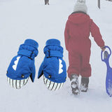Maxbell Kids Winter Gloves Warm Thickened Gloves Snow Gloves for Skiing Snow Outdoor blue